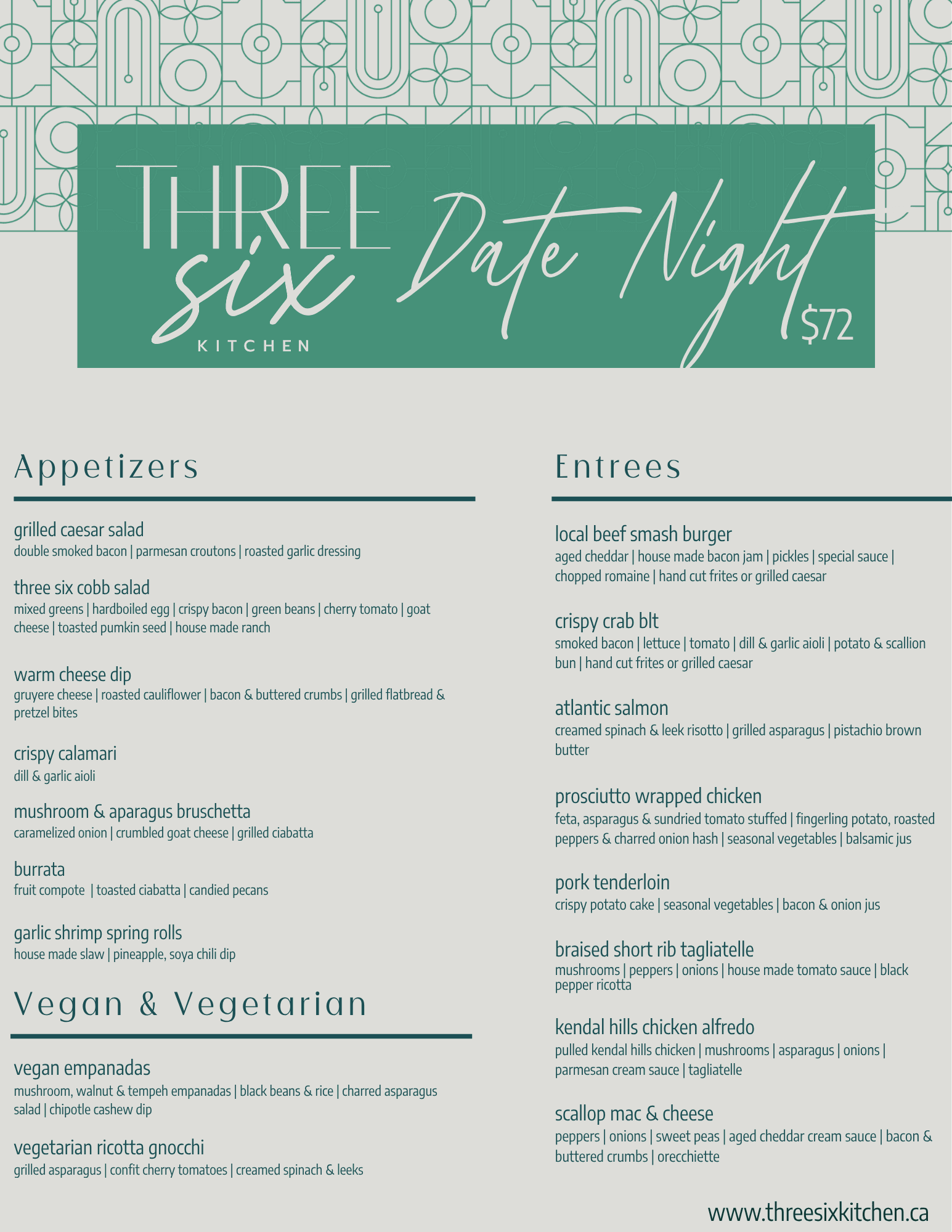 May Date Night Menu